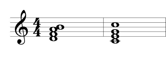 Partitura ou exemplo musical