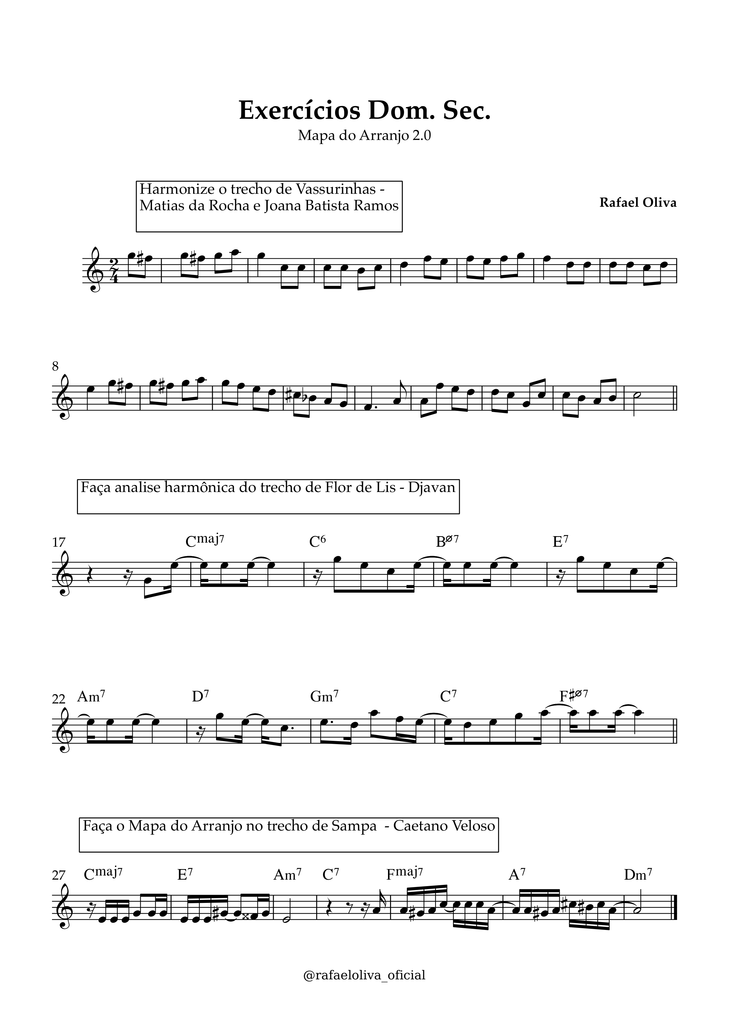Partitura ou exemplo musical
