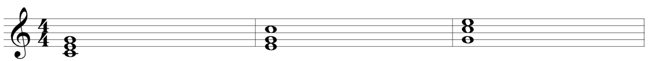 Partitura ou exemplo musical