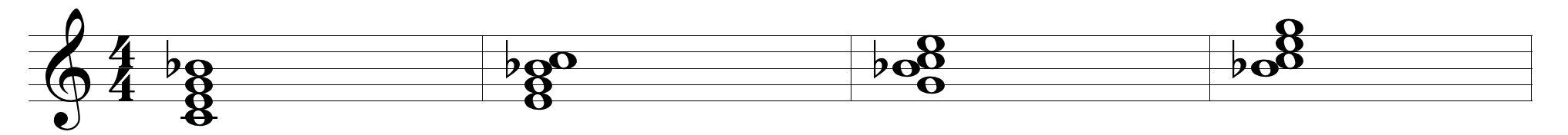 Partitura ou exemplo musical